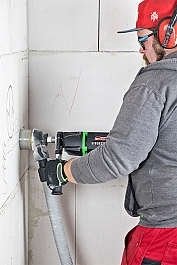 Эксплуатация дрелей для сухого алмазного бурения Eibenstock EHD 1500 Set