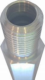 Наружная резьба шестигранных алюминиевых удлинителей для алмазной коронки Kern 1 1/4 UNC, 300 мм Наружная резьба шестигранных алюминиевых удлинителей для алмазной коронки Kern 1 1/4 UNC, 300 мм